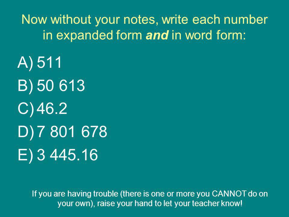 How to Write Numbers in Expanded Form